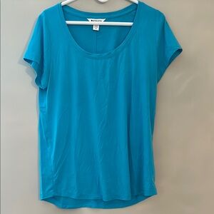 Athleta Top. Super soft for casual or active wear. Great condition. Blue. Medium